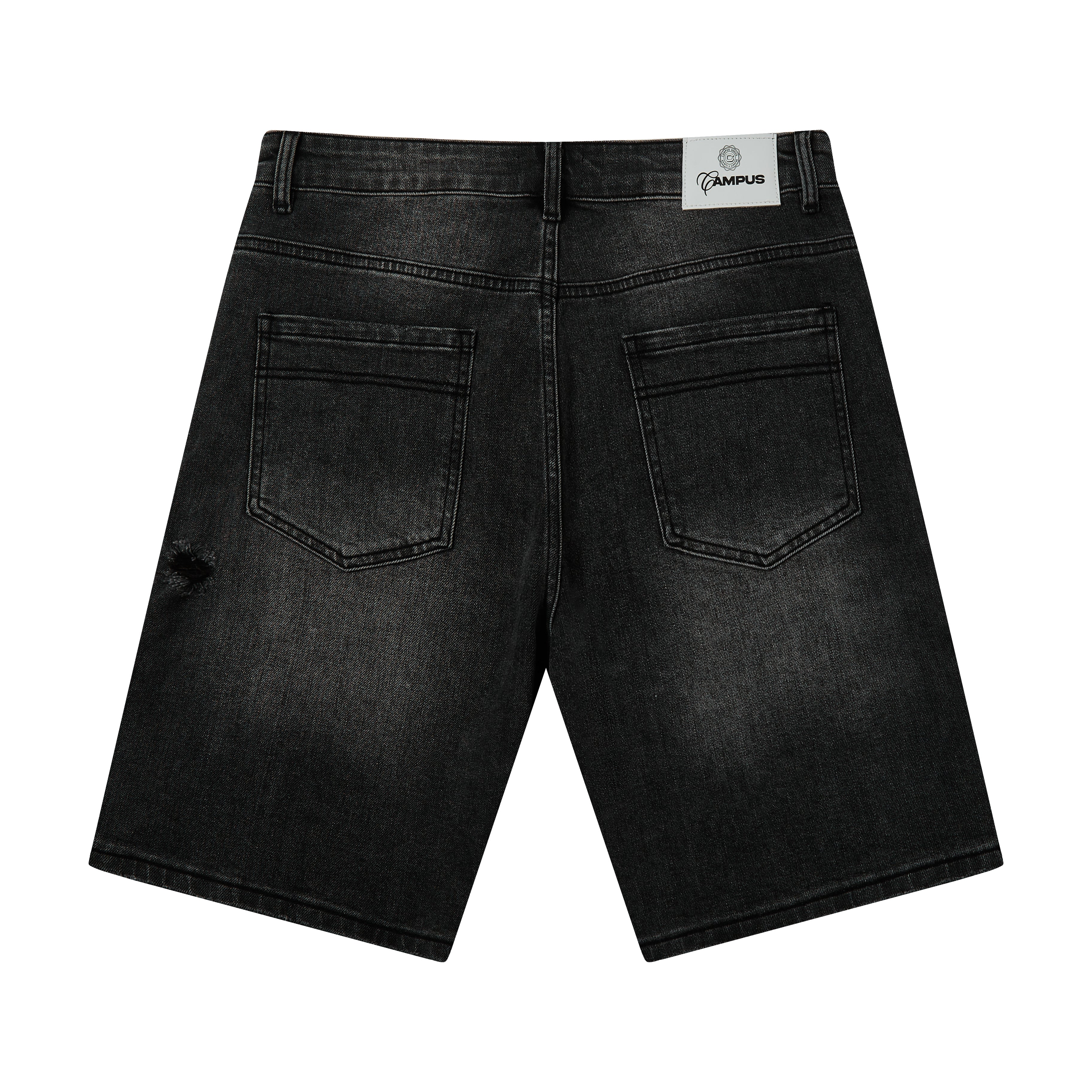 Postcard Jorts (Black Wash)